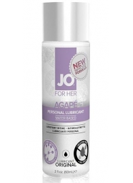 Лубрикант на водной основе для женщин JO AGAPE LUBRICANT ORIGINAL - 60 мл. - System JO - купить с доставкой в Уфе