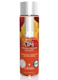 Лубрикант на водной основе с ароматом персика JO Flavored Peachy Lips - 120 мл. - System JO - купить с доставкой в Уфе