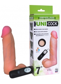 Фаллическая насадка Харнесс UNICOCK 7  с вибрацией - 19 см. - LOVETOY (А-Полимер) - купить с доставкой в Уфе
