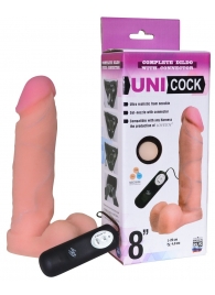 Фаллическая насадка Харнесс UNICOCK 8  с вибрацией - 20 см. - LOVETOY (А-Полимер) - купить с доставкой в Уфе
