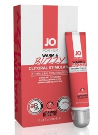 Клиторальный крем JO WARM   BUZZY CLITORAL GEL - 10 мл. - System JO - купить с доставкой в Уфе