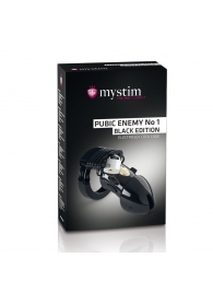 Пояс верности с электростимуляцией Mystim Pubic Enemy No1 Black Edition - MyStim - купить с доставкой в Уфе