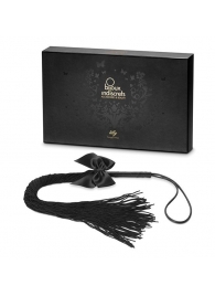 Чёрная плётка Lilly Whip Bijoux - Bijoux Indiscrets - купить с доставкой в Уфе