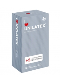 Презервативы с точками Unilatex Dotted - 12 шт. + 3 шт. в подарок - Unilatex - купить с доставкой в Уфе