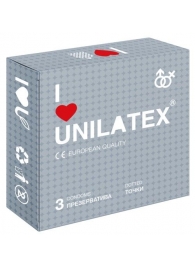 Презервативы с точками Unilatex Dotted - 3 шт. - Unilatex - купить с доставкой в Уфе