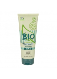 Массажный гель-лубрикант Bio 2-in-1 - 200 мл. - HOT - купить с доставкой в Уфе