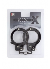 Чёрные наручники из листового металла BONDX METAL CUFFS BLACK - Dream Toys - купить с доставкой в Уфе