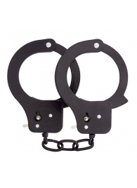 Чёрные наручники из листового металла BONDX METAL CUFFS BLACK - Dream Toys - купить с доставкой в Уфе