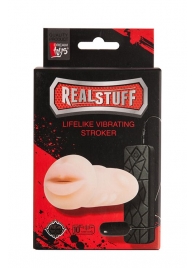 Мастурбатор-ротик с вибрацией REALSTUFF VIBRATING MASTURBATOR MOUTH - Dream Toys - в Уфе купить с доставкой