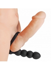 Насадка для двойного проникновения Double Fun Cock Ring with Double Penetration Vibe - XR Brands - в Уфе купить с доставкой