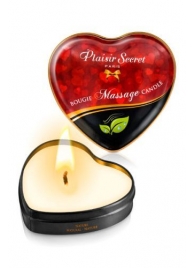 Массажная свеча с нейтральным ароматом Bougie Massage Candle - 35 мл. - Plaisir Secret - купить с доставкой в Уфе