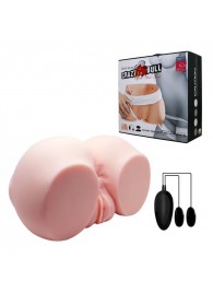 Телесный мастурбатор с двумя любовными тоннелями и вибрацией - Baile - в Уфе купить с доставкой