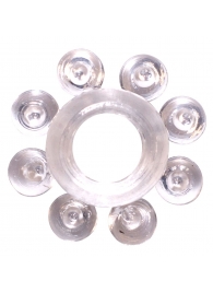 Прозрачное эрекционное кольцо Rings Bubbles - Lola Games - в Уфе купить с доставкой
