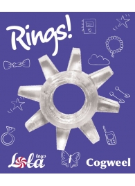 Прозрачное эрекционное кольцо Rings Cogweel - Lola Games - в Уфе купить с доставкой