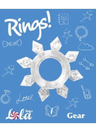 Прозрачное эрекционное кольцо Rings Gear - Lola Games - в Уфе купить с доставкой