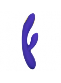 Фиолетовый вибратор с функцией электростимуляции Intimate E-Stimulator Dual Wand - 21,5 см. - California Exotic Novelties - купить с доставкой в Уфе