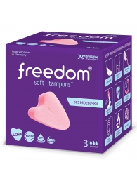 Женские гигиенические тампоны без веревочки FREEDOM normal - 3 шт. - Freedom - купить с доставкой в Уфе