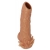 Телесная насадка с усиками и открытой головкой Nude Sleeve M - 12 см. - KOKOS - в Уфе купить с доставкой
