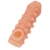 Телесная закрытая насадка с шариками Cock Sleeve Size S - 13,8 см. - KOKOS - в Уфе купить с доставкой