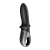 Черный анальный вибратор Hot Passion с функцией нагрева - Satisfyer - в Уфе купить с доставкой