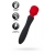 Черно-красный двусторонний вибромассажер Black Red - 21 см. - ToyFa купить в Уфе с доставкой в Orgasmix.ru Черно-красный двусторонний вибромассажер Black Red - 21 см. - ToyFa
