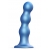 Голубая насадка Strap-On-Me Dildo Plug Balls size L - Strap-on-me - купить с доставкой в Уфе