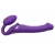Фиолетовый безремневой вибрострапон Vibrating Bendable Strap-On - size L - Strap-on-me - купить с доставкой в Уфе