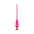 Розовый тонкий стимулятор Nipple Vibrator - 23 см. - I-MOON - купить с доставкой в Уфе