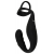 Черное эрекционное кольцо со стимуляцией промежности и анальной пробкой Cock Ring with RC Prostate Plug - Orion - в Уфе купить с доставкой