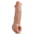 Телесная насадка-удлинитель Intrepid 9.25 Inch Realistic Penis Extender Sleeve - 23,5 см. - Blush Novelties - в Уфе купить с доставкой