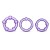 Набор из 3 фиолетовых эрекционных колец Stay Hard Beaded Cockrings - Blush Novelties - в Уфе купить с доставкой