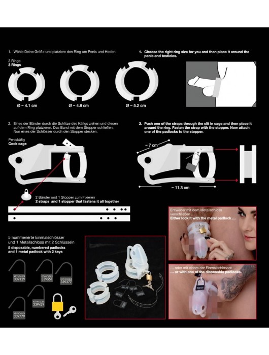 Набор для мужского пояса верности Cock Cage Set - Orion - купить с доставкой в Уфе