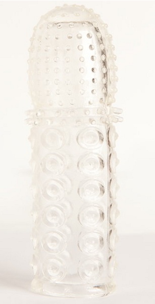 Прозрачная закрытая гелевая насадка - 13,5 см. - Toyfa Basic - в Уфе купить с доставкой