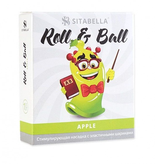 Стимулирующий презерватив-насадка Roll   Ball Apple - Sitabella - купить с доставкой в Уфе