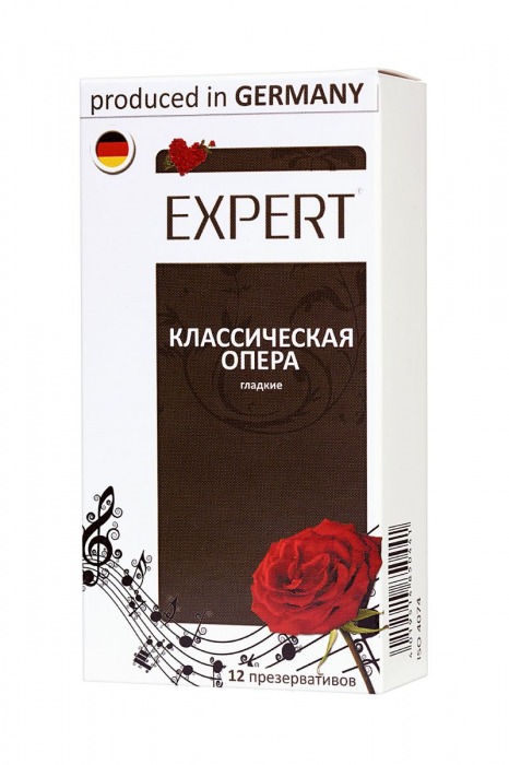 Гладкие презервативы Expert  Классическая опера  - 12 шт. - Expert - купить с доставкой в Уфе