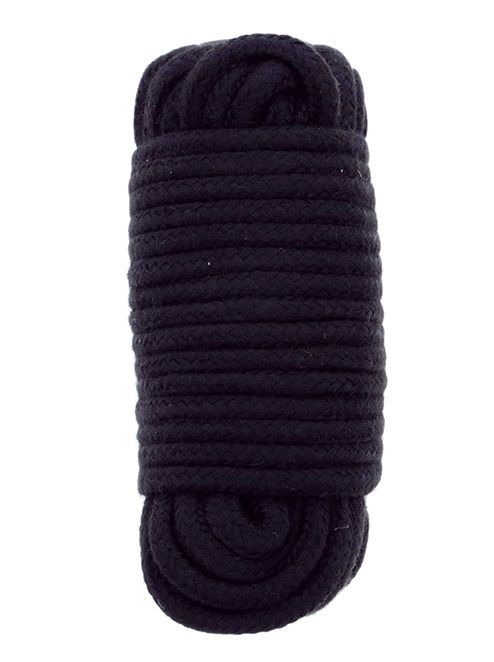 Черная веревка для связывания BONDX LOVE ROPE - 10 м. - Dream Toys - купить с доставкой в Уфе