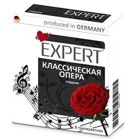 Гладкие презервативы Expert  Классическая опера  - 3 шт. - Expert - купить с доставкой в Уфе