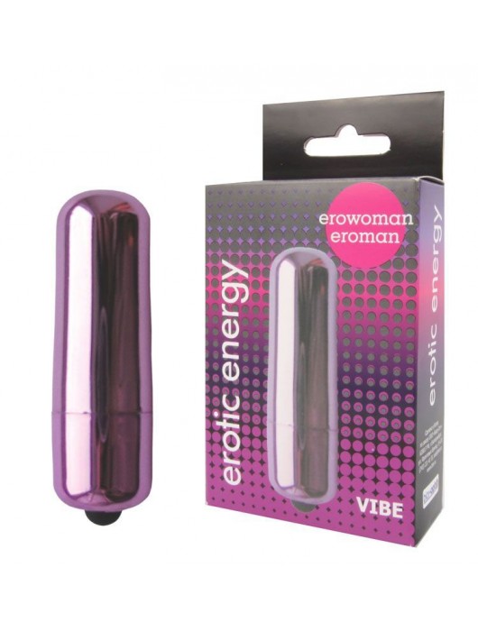 Фиолетовая гладкая вибропуля Erowoman-Eroman - 5,5 см. - Erowoman-Eroman