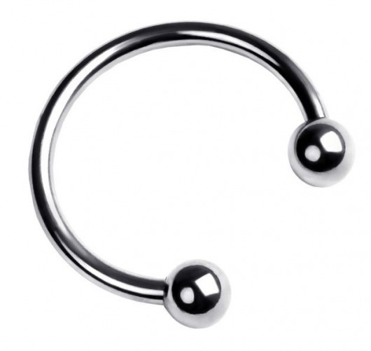 Серебристая подкова на головку пениса - ToyFa - купить с доставкой в Уфе