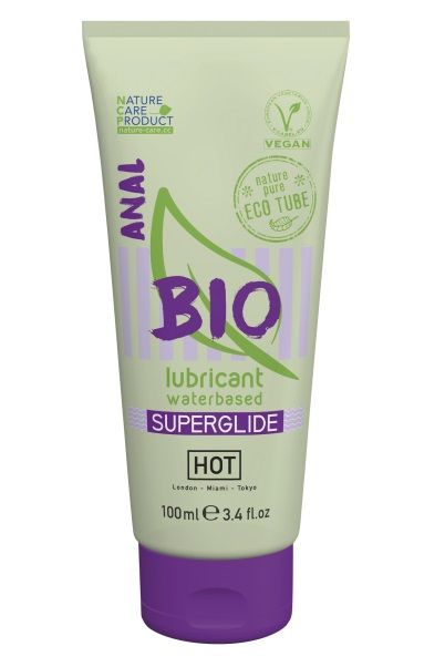 Интимный увлажняющий анальный гель BIO SuperGlide - 100 мл. - HOT - купить с доставкой в Уфе