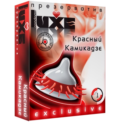 Презерватив LUXE  Exclusive   Красный Камикадзе  - 1 шт. - Luxe - купить с доставкой в Уфе