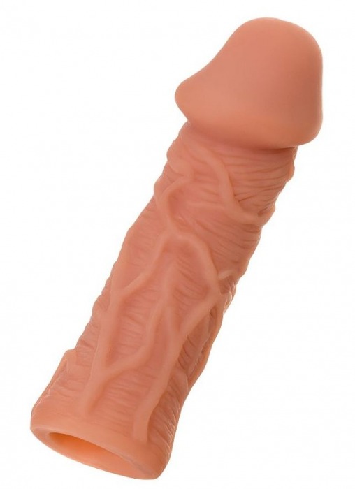 Телесная реалистичная насадка KOKOS Extreme Sleeve 05 с дополнительной стимуляцией - 12,7 см. - KOKOS - в Уфе купить с доставкой