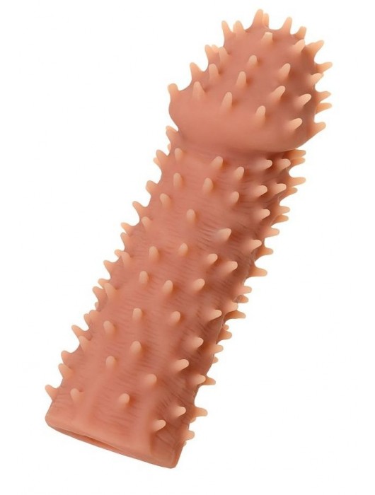 Телесная реалистичная насадка KOKOS Extreme Sleeve 07 с дополнительной стимуляцией - 12,7 см. - KOKOS - в Уфе купить с доставкой