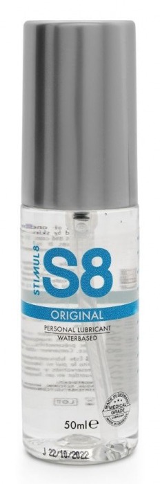 Универсальный лубрикант на водной осноdе S8 Original Lube - 50 мл. - Stimul8 - купить с доставкой в Уфе Универсальный лубрикант на водной осноdе S8 Original Lube - 50 мл. - Stimul8 - купить с доставкой в Уфе