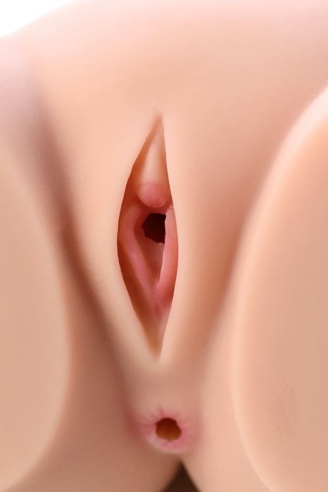 Мастурбатор-полуторс Cherry с вибрацией и двумя любовными тоннелями - KOKOS - в Уфе купить с доставкой