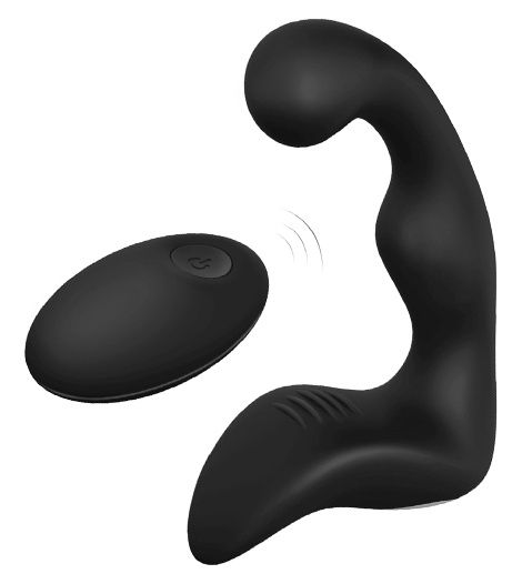 Черный вибромассажер простаты REMOTE BOOTY PLEASER - Dream Toys - в Уфе купить с доставкой