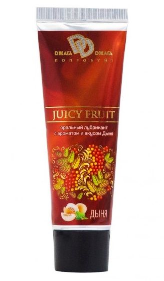 Интимный съедобный лубрикант JUICY FRUIT с ароматом дыни - 30 мл. - БиоМед - купить с доставкой в Уфе