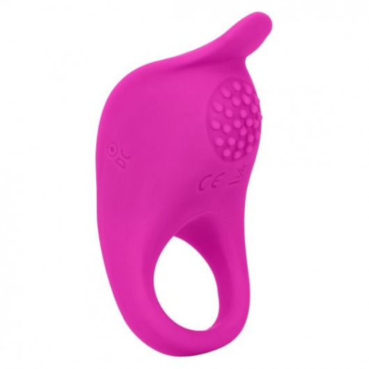 Ярко-розовое эрекционное виброкольцо Silicone Rechargeable Teasing Enhancer - California Exotic Novelties - в Уфе купить с доставкой