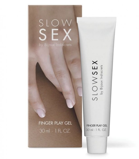 Гель для мастурбации с ароматом кокоса Slow Sex Finger Play Gel - 30 мл. - Bijoux Indiscrets - купить с доставкой в Уфе