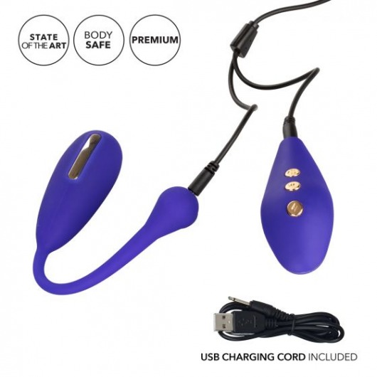 Фиолетовый шарик с электростимуляцией и вибрацией Intimate E-Stimulator Remote Kegel Exerciser - California Exotic Novelties - купить с доставкой в Уфе